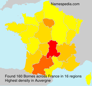 Surname Bornes in France