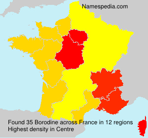 Surname Borodine in France Surname Borodine in France