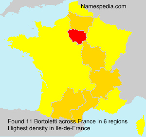 Surname Bortoletti in France Surname Bortoletti in France