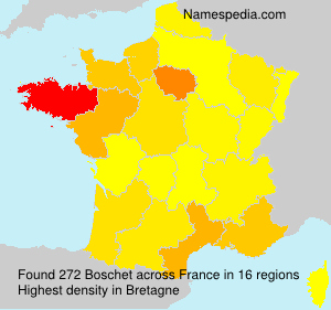 Surname Boschet in France Surname Boschet in France