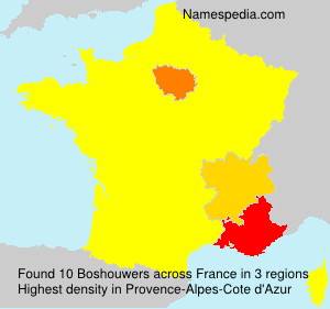 Surname Boshouwers in France