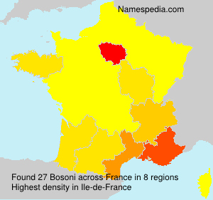 Surname Bosoni in France Surname Bosoni in France