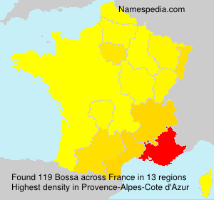 Surname Bossa in France Surname Bossa in France