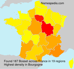 Surname Bosset in France Surname Bosset in France