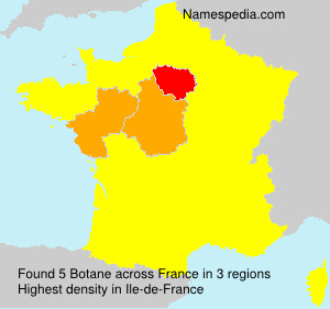Surname Botane in France Surname Botane in France