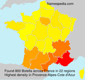 Surname Botella in France Surname Botella in France