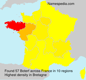 Surname Boterf in France Surname Boterf in France