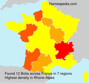 Surname Botia in France Surname Botia in France