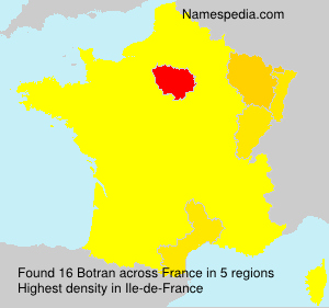 Surname Botran in France Surname Botran in France