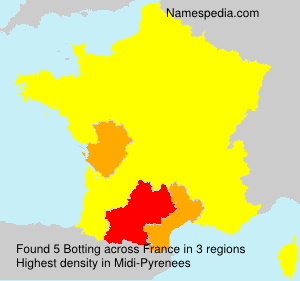 Surname Botting in France Surname Botting in France