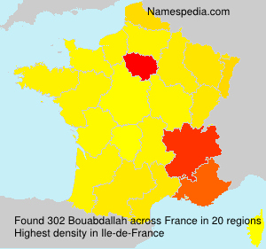 Surname Bouabdallah in France Surname Bouabdallah in France