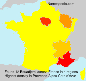 Surname Bouadjemi in France Surname Bouadjemi in France