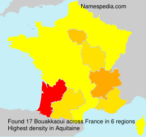 Surname Bouakkaoui in France Surname Bouakkaoui in France