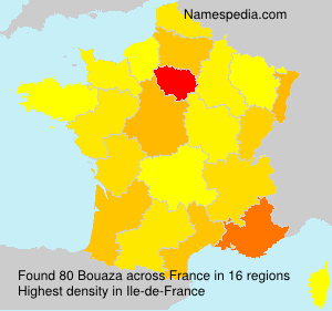 Surname Bouaza in France Surname Bouaza in France