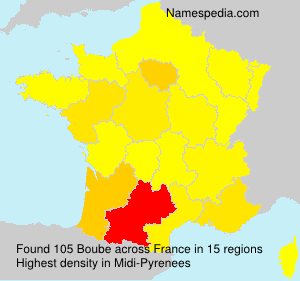 Surname Boube in France Surname Boube in France