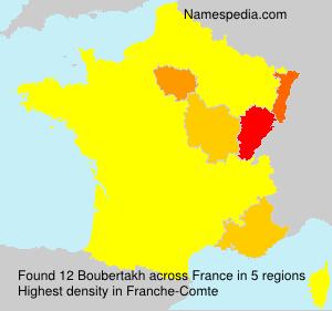Surname Boubertakh in France Surname Boubertakh in France