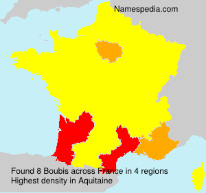 Surname Boubis in France Surname Boubis in France