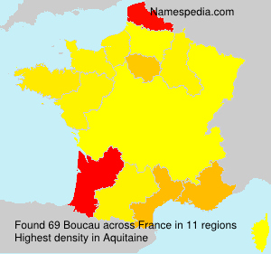 Surname Boucau in France Surname Boucau in France