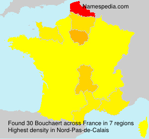Surname Bouchaert in France Surname Bouchaert in France