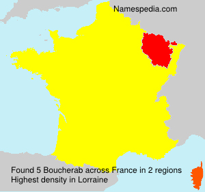 Surname Boucherab in France Surname Boucherab in France