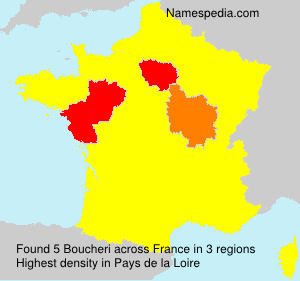 Surname Boucheri in France