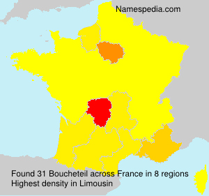Surname Boucheteil in France