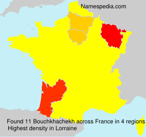 Surname Bouchkhachekh in France Surname Bouchkhachekh in France