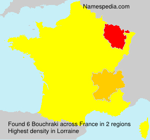 Surname Bouchraki in France Surname Bouchraki in France