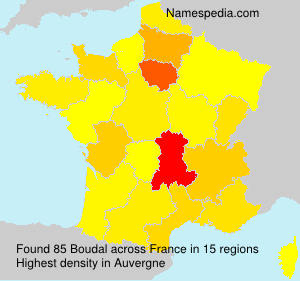 Surname Boudal in France Surname Boudal in France