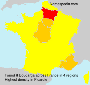 Surname Boudarga in France Surname Boudarga in France