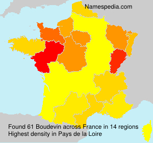Surname Boudevin in France Surname Boudevin in France