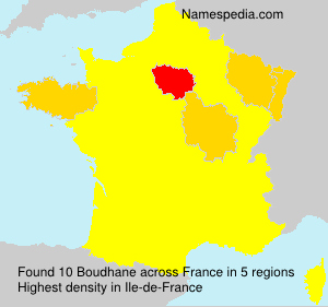 Surname Boudhane in France Surname Boudhane in France