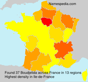 Surname Boudjelida in France Surname Boudjelida in France