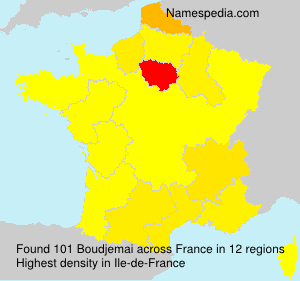 Surname Boudjemai in France Surname Boudjemai in France