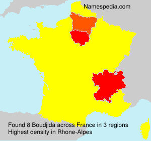 Surname Boudjida in France Surname Boudjida in France