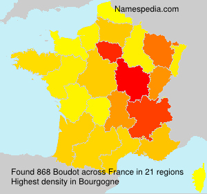 Surname Boudot in France Surname Boudot in France