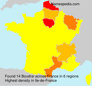 Surname Boudrai in France Surname Boudrai in France