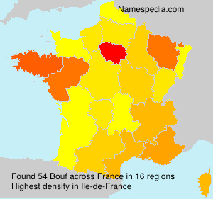 Surname Bouf in France Surname Bouf in France