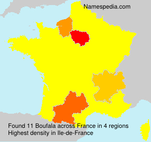 Surname Boufala in France Surname Boufala in France
