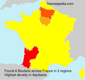 Surname Boufarsi in France Surname Boufarsi in France