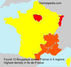 Surname Bougataya in France