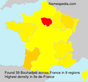 Surname Bouhadjeb in France Surname Bouhadjeb in France