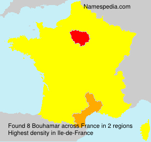 Surname Bouhamar in France Surname Bouhamar in France