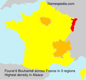 Surname Bouhamdi in France Surname Bouhamdi in France