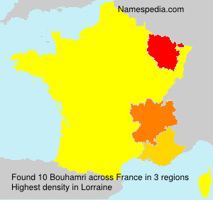 Surname Bouhamri in France Surname Bouhamri in France
