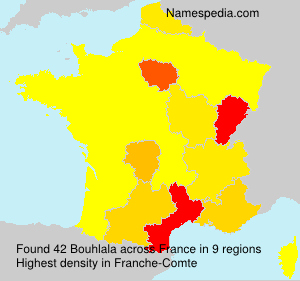 Surname Bouhlala in France Surname Bouhlala in France