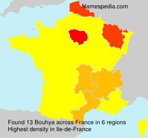 Surname Bouhya in France Surname Bouhya in France
