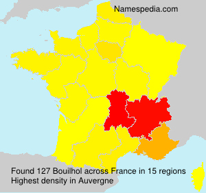 Surname Bouilhol in France