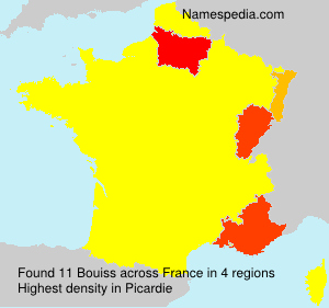 Surname Bouiss in France Surname Bouiss in France