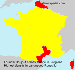 Surname Boujouf in France Surname Boujouf in France